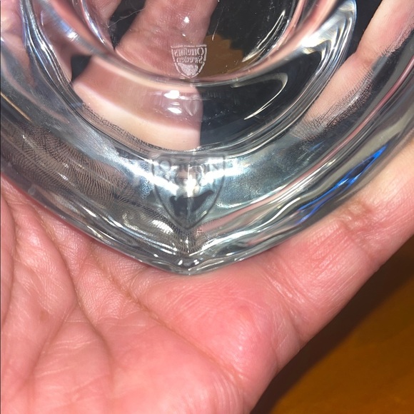 ORREFORS CRYSTAL HEART SHAPED TEALIGHT CANDLE HOLDER - Picture 4 of 6